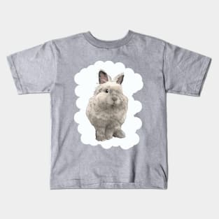 Cloud Rabbit White Lion Head _ Bunniesmee Kids T-Shirt